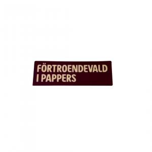 PPFF0104 Vinyldekal, förtroendevald  